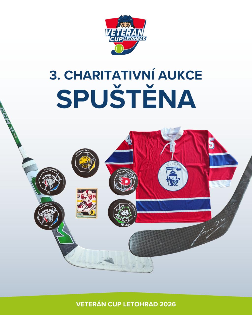 3. Charitativní aukce Veterán CUP Letohrad 2026